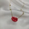 Chaine bisoux rouge
