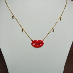 Chaine bisoux rouge